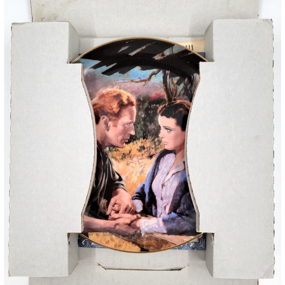 Gone With The Wind Scarlett & Ashley After The War Collector Plate with Box - Picture 6 of 7